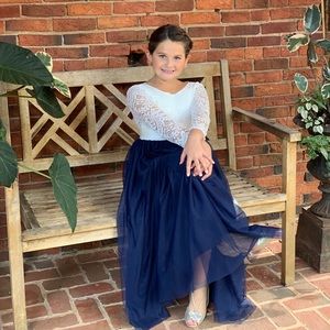 Girls flowers dress 7/8